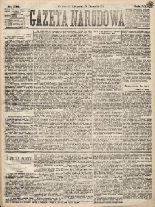 Gazeta Narodowa. 1881, nr 270