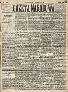 Gazeta Narodowa. 1881, nr 276