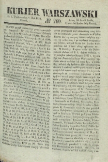 Kurjer Warszawski. 1839, № 260 (1 października)