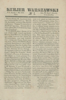 Kurjer Warszawski. 1841, № 2 (2 stycznia)