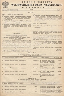 Dziennik Urzędowy Wojewódzkiej Rady Narodowej w Bydgoszczy. 1952, nr 8