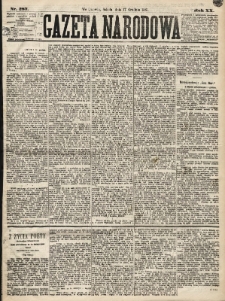 Gazeta Narodowa. 1881, nr 287