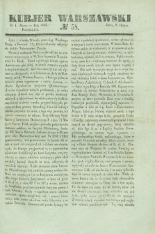 Kurjer Warszawski. 1841, № 58 (1 marca)