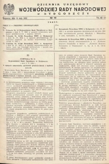 Dziennik Urzędowy Wojewódzkiej Rady Narodowej w Bydgoszczy. 1952, nr 10