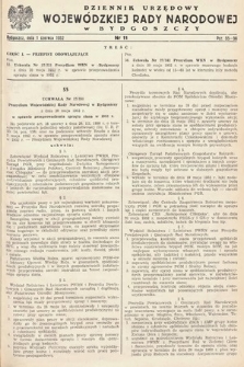 Dziennik Urzędowy Wojewódzkiej Rady Narodowej w Bydgoszczy. 1952, nr 11