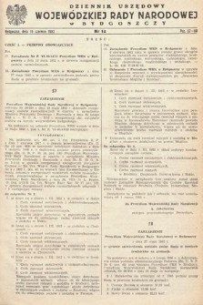 Dziennik Urzędowy Wojewódzkiej Rady Narodowej w Bydgoszczy. 1952, nr 12