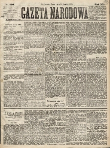 Gazeta Narodowa. 1881, nr 290