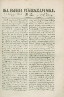 Kurjer Warszawski. 1841, № 273 (13 października)