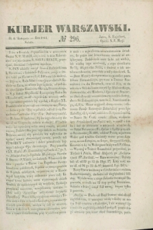 Kurjer Warszawski. 1841, № 296 (6 listopada)