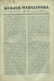 Kurjer Warszawski. 1842, № 91 (6 kwietnia)