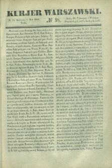 Kurjer Warszawski. 1842, № 98 (13 kwietnia)