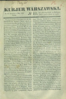 Kurjer Warszawski. 1842, № 115 (30 kwietnia)