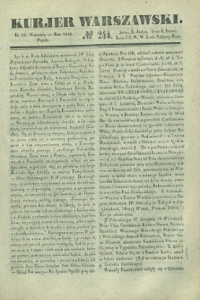Kurjer Warszawski. 1842, № 244 (16 września)
