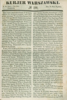 Kurjer Warszawski. 1845, № 190 (21 lipca)