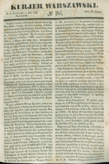Kurjer Warszawski. 1845, № 265 (6 października)