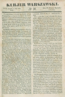 Kurjer Warszawski. 1846, № 20 (21 stycznia)