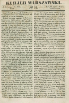 Kurjer Warszawski. 1846, № 53 (24 lutego) + wkładka