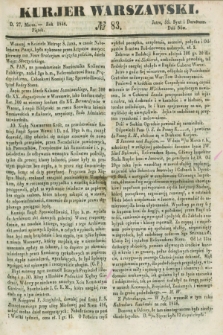 Kurjer Warszawski. 1846, № 83 (27 marca)