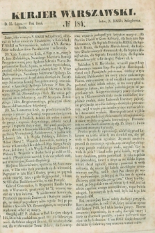 Kurjer Warszawski. 1846, № 184 (15 lipca)