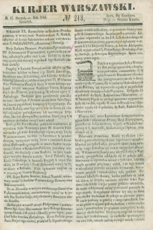 Kurjer Warszawski. 1846, № 213 (13 sierpnia)