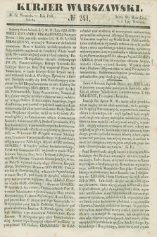 Kurjer Warszawski. 1846, № 241 (12 września)