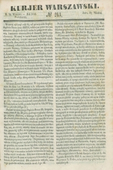 Kurjer Warszawski. 1846, № 243 (14 września)