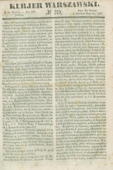 Kurjer Warszawski. 1846, № 249 (20 września)