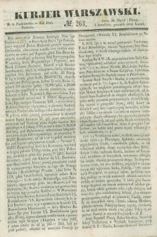 Kurjer Warszawski. 1846, № 263 (4 października)