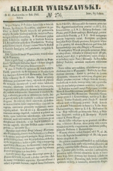 Kurjer Warszawski. 1846, № 276 (17 października)