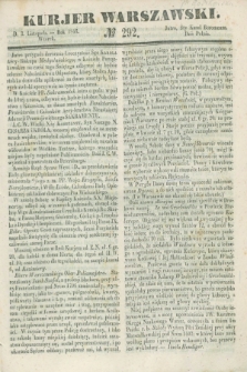 Kurjer Warszawski. 1846, № 292 (3 listopada)