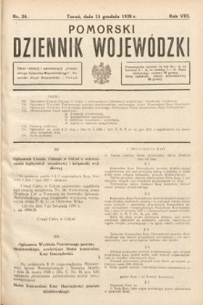 Pomorski Dziennik Wojewódzki. 1928, nr 24