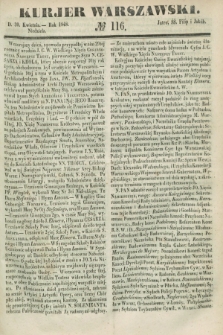 Kurjer Warszawski. 1848, № 116 (30 kwietnia)