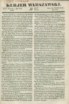 Kurjer Warszawski. 1848, № 257 (27 września)