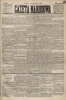Gazeta Narodowa. 1888, nr 40