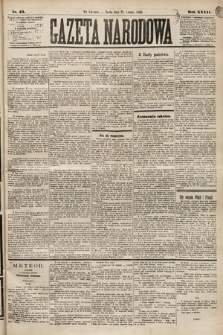 Gazeta Narodowa. 1888, nr 43