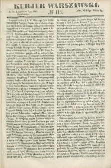 Kurjer Warszawski. 1849, № 113 (30 kwietnia)