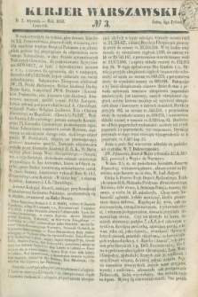 Kurjer Warszawski. 1850, № 3 (3 stycznia)