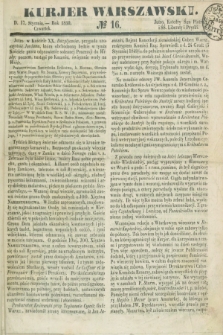 Kurjer Warszawski. 1850, № 16 (17 stycznia)