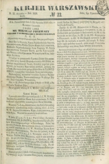 Kurjer Warszawski. 1850, № 22 (23 stycznia)