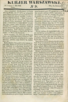 Kurjer Warszawski. 1850, № 38 (9 lutego)