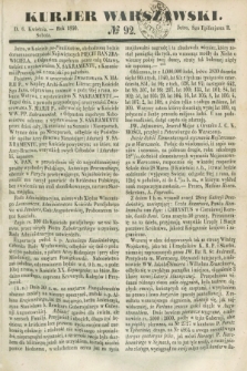 Kurjer Warszawski. 1850, № 92 (6 kwietnia)