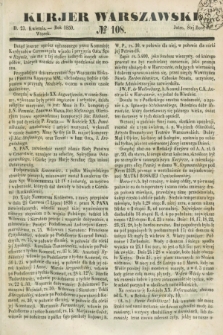 Kurjer Warszawski. 1850, № 108 (23 kwietnia)
