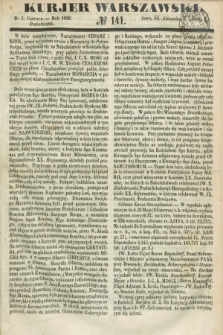 Kurjer Warszawski. 1850, № 141 (3 czerwca)