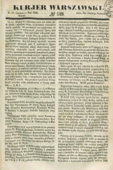 Kurjer Warszawski. 1850, № 149 (11 czerwca)