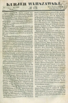 Kurjer Warszawski. 1850, № 172 (5 lipca)