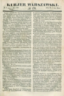 Kurjer Warszawski. 1850, № 176 (9 lipca)