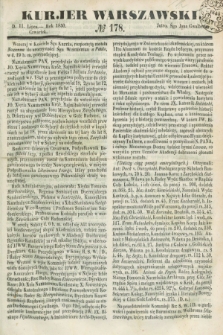Kurjer Warszawski. 1850, № 178 (11 lipca)
