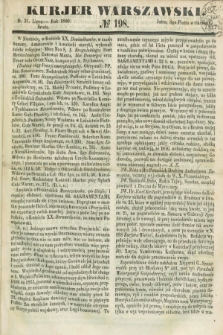 Kurjer Warszawski. 1850, № 198 (31 lipca)