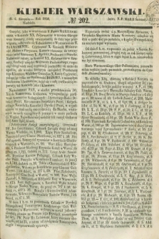 Kurjer Warszawski. 1850, № 202 (4 sierpnia)