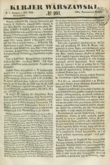 Kurjer Warszawski. 1850, № 203 (5 sierpnia)